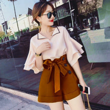 Load image into Gallery viewer, New Fashion Summer Plus Size Women's Sets Womens Suit Women Outfit Two Piece Set Top And Pants Tracksuit Women 2 Piece Set Women